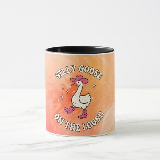 Silly Goose On The Loose Mug – Funny Goose Coffee  マグカップ (中央)