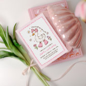 Silly Goose on the Loose Pink Bow Floral 招待状