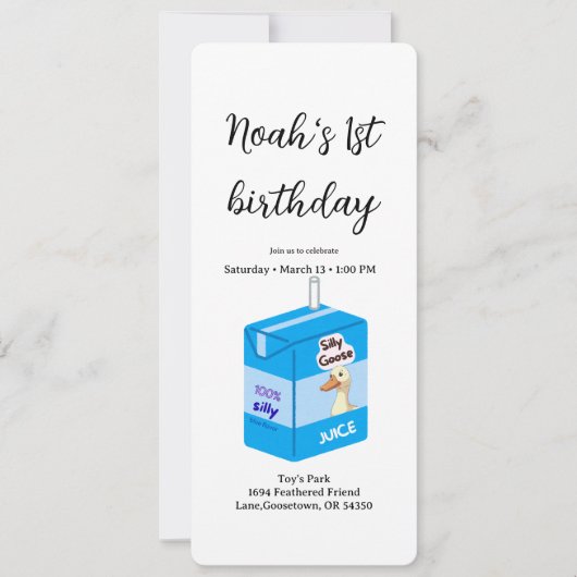 Silly goose party 招待状 (正面)