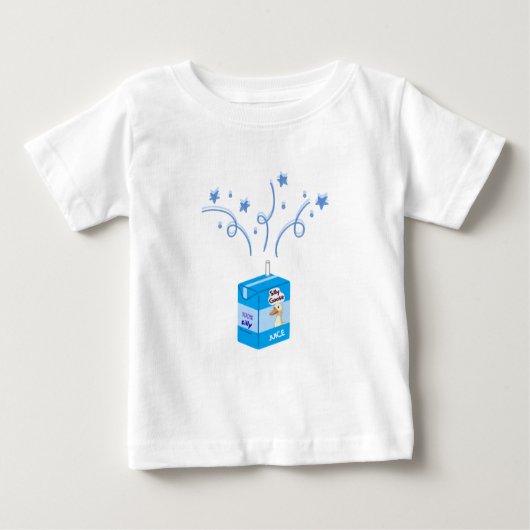 Silly goose party blue ベビーTシャツ (正面)