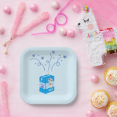 Silly goose party blue ペーパープレート (パーティー)