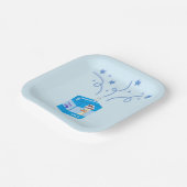 Silly goose party blue ペーパープレート (傾斜あり)