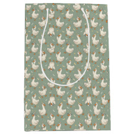 Silly Goose Party Parade Funny Birthday ミディアムペーパーバッグ