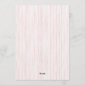 Silly Goose Pink Baby Girl Shower 招待状 (裏面)