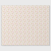 Silly goose pink bow baby shower party ラッピングペーパー (フラット)