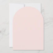 Silly Goose Pink Bow Gingham Baby Shower Arch 招待状 (裏面)