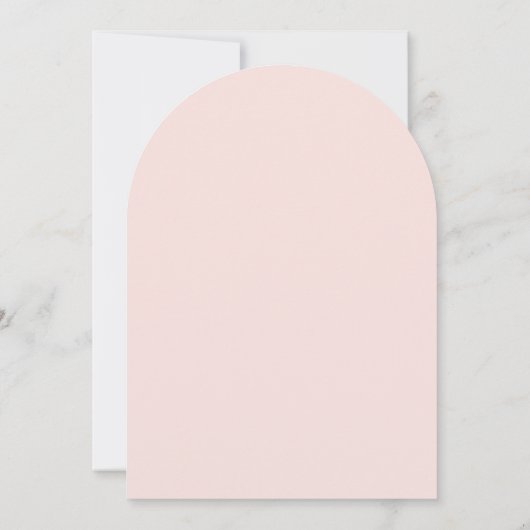 Silly Goose Pink Bow Gingham Baby Shower Arch 招待状 (裏面)