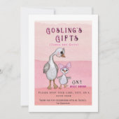 Silly Goose & Pink Bow I Cards and Gifts 招待状 (正面)