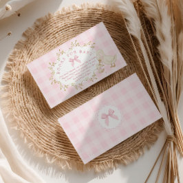 Silly Goose Pink Gingham Books for baby エンクロージャーカード
