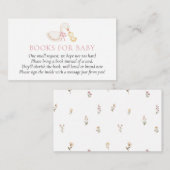 Silly Goose Pink Girl Books for Baby insert card エンクロージャーカード (正面/裏面)