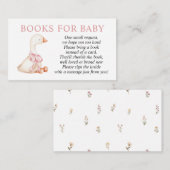 Silly Goose Pink Girl Books for Baby insert card エンクロージャーカード (正面/裏面)