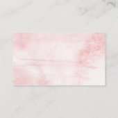 Silly Goose Pink Watercolor Baby Shower Diaper エンクロージャーカード (裏面)