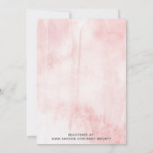 Silly Goose Pink Watercolor Girls Baby Shower 招待状 (裏面)