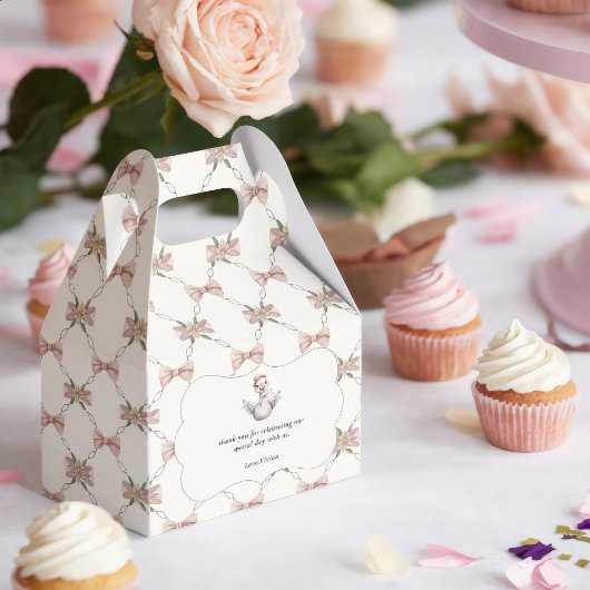 Silly Goose Preppy Bow Baby Shower フェイバーボックス