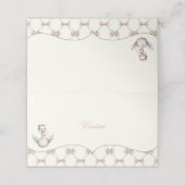 Silly Goose Preppy Bow Baby Shower プレイスカード (外部開封)