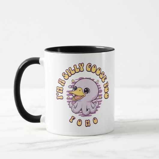 Silly Goose Purple Octopus Mug マグカップ (左)