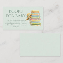 Silly Goose Sage Books for Baby Shower エンクロージャーカード