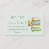 Silly Goose Sage Books for Baby Shower  エンクロージャーカード (正面)