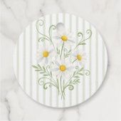 Silly Goose Sage Green Gender Neutral Baby Shower フェイバータグ (裏面)