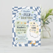 Silly Goose Silly-Brating Three Birthday Party 招待状 (スタンド正面)