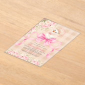 Silly Goose Sweetie Goose Almost Loose Baby Shower アクリル招待状 (レイダウン)