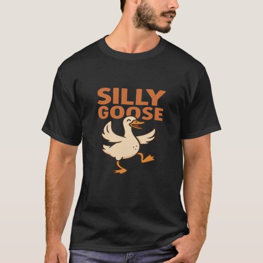 Silly Goose T-Shirt | Funny Goose Meme Shirt | Hum Tシャツ (正面)