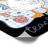 Silly Goose Teacher Club Back To School Funny Firs ポスター (角)