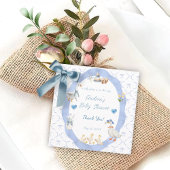 Silly Goose Whimsical Bow Baby Boy Shower フェイバータグ