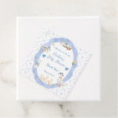 Silly Goose Whimsical Bow Baby Boy Shower フェイバータグ (インサイチュ)