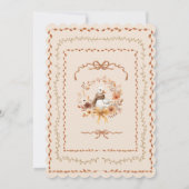 Silly Goose Whimsical Fall Baby shower 招待状 (裏面)