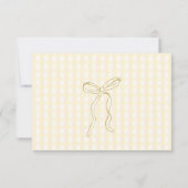 Silly Goose Wildflower Gingham Baby Shower サンキューカード (裏面)