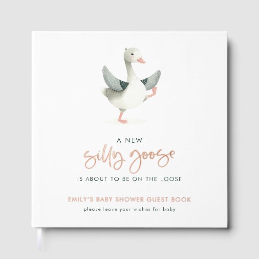 Silly Goose Wishes for Baby Shower ゲストブック (正面)