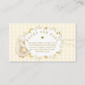 Silly Goose Yellow Gingham Books for baby エンクロージャーカード (正面)