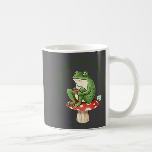 Silly I Frog Fartin Sometimes Just コーヒーマグカップ (右)