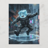 Silly icecube falling on ice  ポストカード (正面)