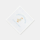 Silly Little Goose Baby Shower スタンダードカクテルナプキン (角)