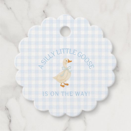 Silly Little Goose Baby Shower  フェイバータグ (正面)
