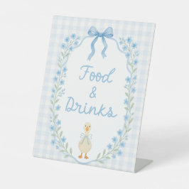Silly Little Goose Baby Shower Food & Drinks Table 台座サイン