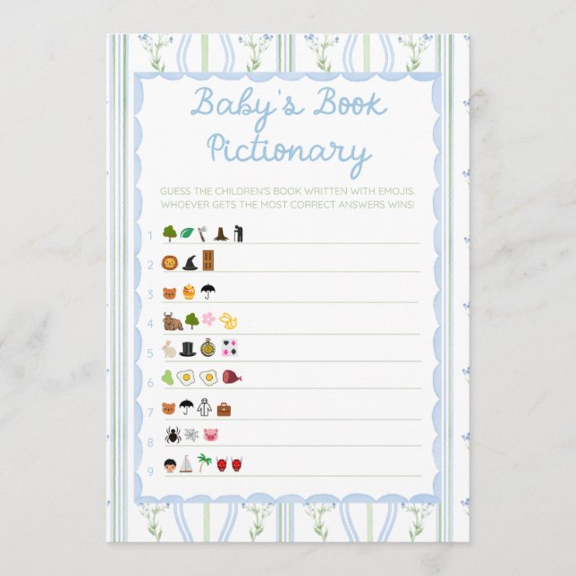 Silly Little Goose Baby Shower Game (正面)