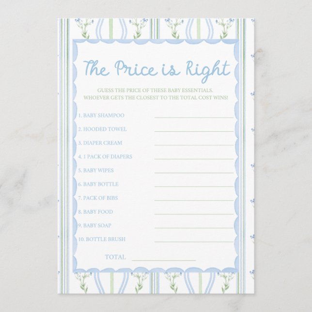 Silly Little Goose Baby Shower Game (正面)