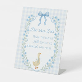 Silly Little Goose Baby Shower Mimosa Bar 台座サイン