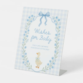 Silly Little Goose Baby Shower Wishes for Baby 台座サイン