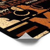 Silly Melanin Blessed She Queen Beautiful Afro Bla ポスター (角)