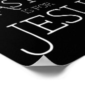 Silly Rabbit Easter is for Jesus Christians Gifts  ポスター (角)