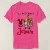 Silly Rabbit Easter Is For Jesus Easter Day Leopar Tシャツ (デザイン正面)