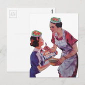 Silly Salad Hats collage ポストカード (正面/裏面)