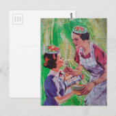 Silly Salad Hats collage ポストカード (正面/裏面)