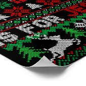 Silly Santa Christmas Is For Jesus Christian Chris ポスター (角)