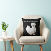 Silly Silkie Chicken  クッション (椅子)