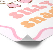 Silly Snacks Goose Table Sign ポスター (角)